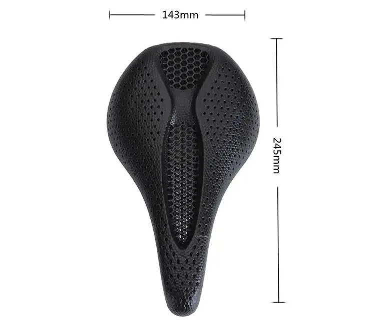 3D Printing Bike Saddle Bicycle Breathable Hollow Carbon Fiber 3D Print Bicycle Saddle