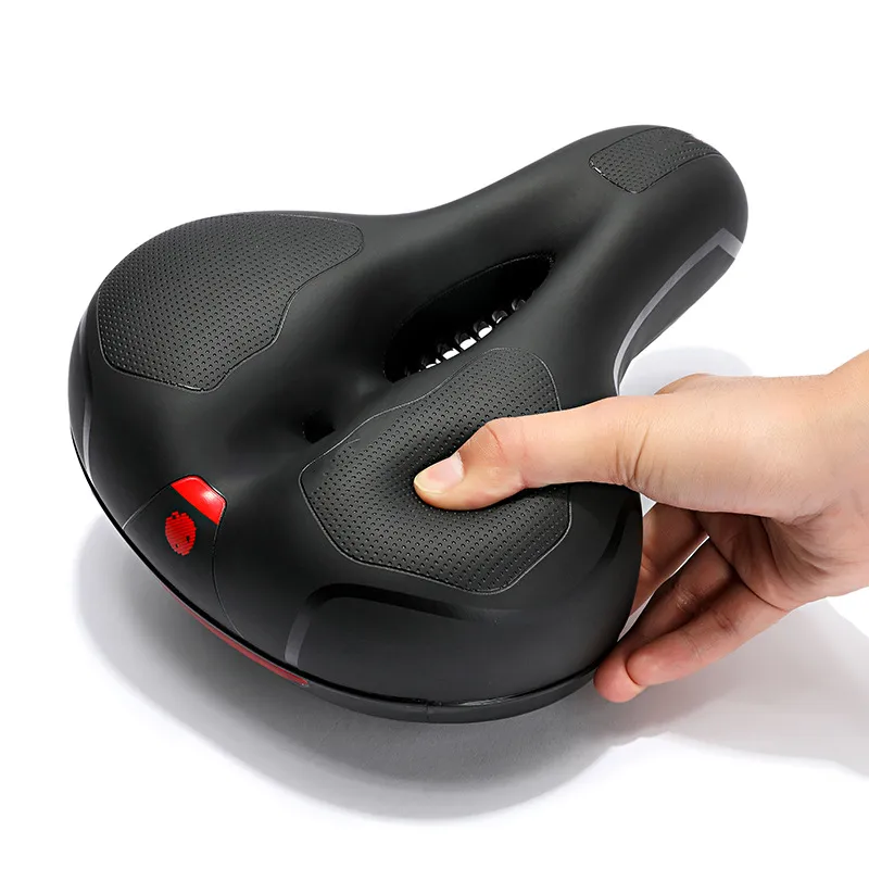 Bicycle Saddle Bike Carbon Saddle Road Bike with Rear Cycling Light