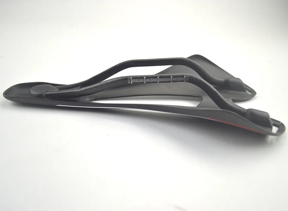 Cheap Full Carbon Brazed Black and White Road Mountain Bike Saddle