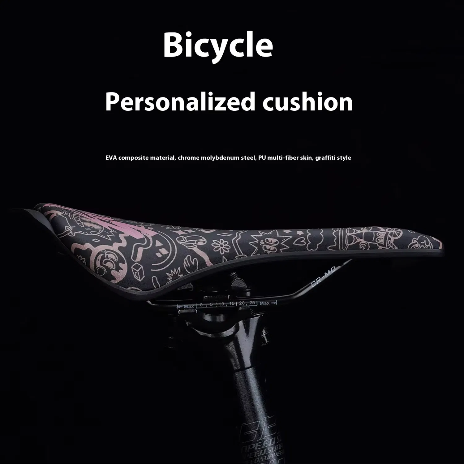 Enlee Bicycle Personalized Carbon Fiber Saddle Comfort EVA Composite Material PU Fiber Leather Saddle