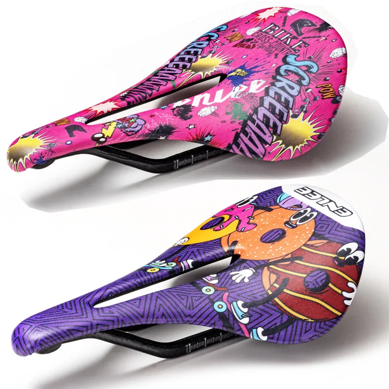 Factory Wholesale Bicycle Carbon Fiber Ultra-Thin Ultra-Light Hollow Saddle