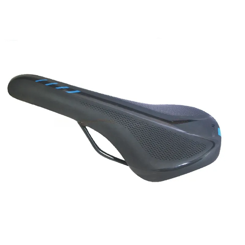 High Quality Road Bike Carbon Fiber Leather Saddle Seat Black/White Bicycle Saddle