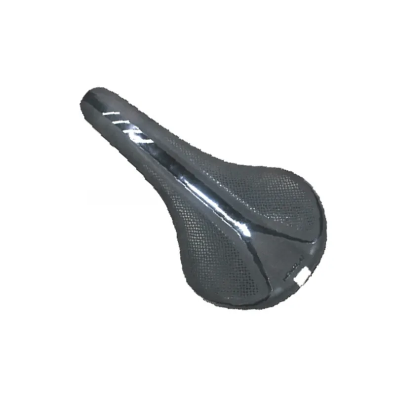 High Quality Road Bike Carbon Fiber Leather Saddle Seat Black/White Bicycle Saddle