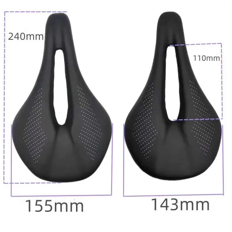 Leather Carbon Saddle MTB/Road 143/155mm Bike Saddle Super Light Leather Carbon Cushions Carbon Rails Bicycle Seat Bike Seat