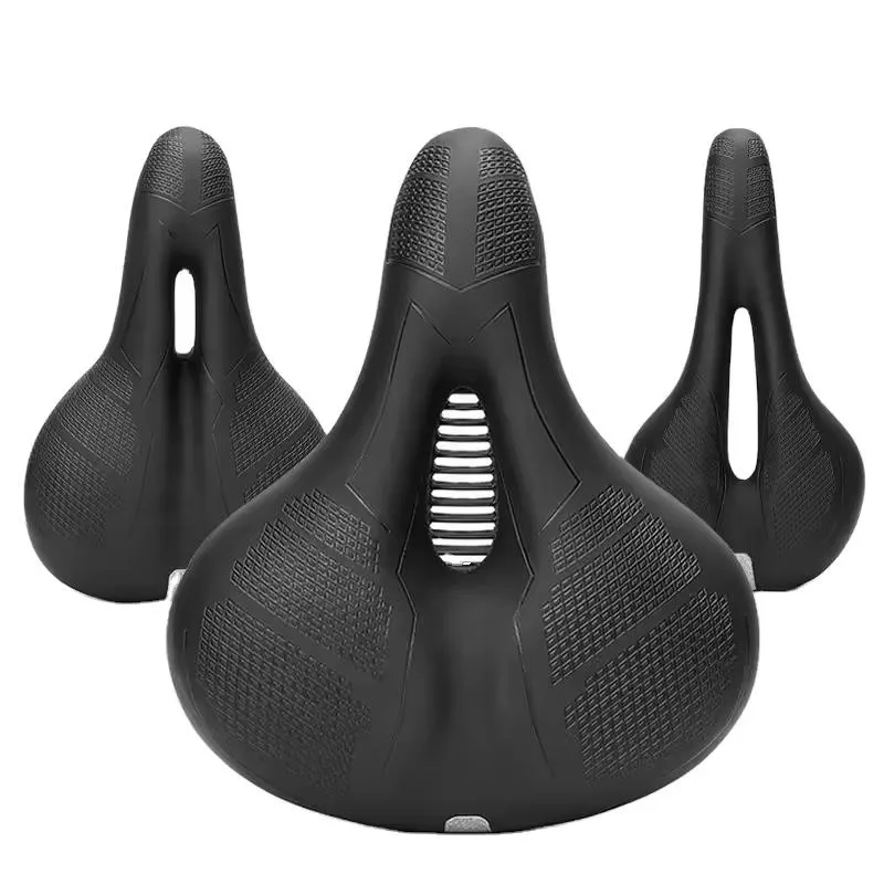 Manufacturers Supply Soft Gel and Leather Bike Bicycle Saddle with Tail Light Carbon Motion Style for Mountain Biking