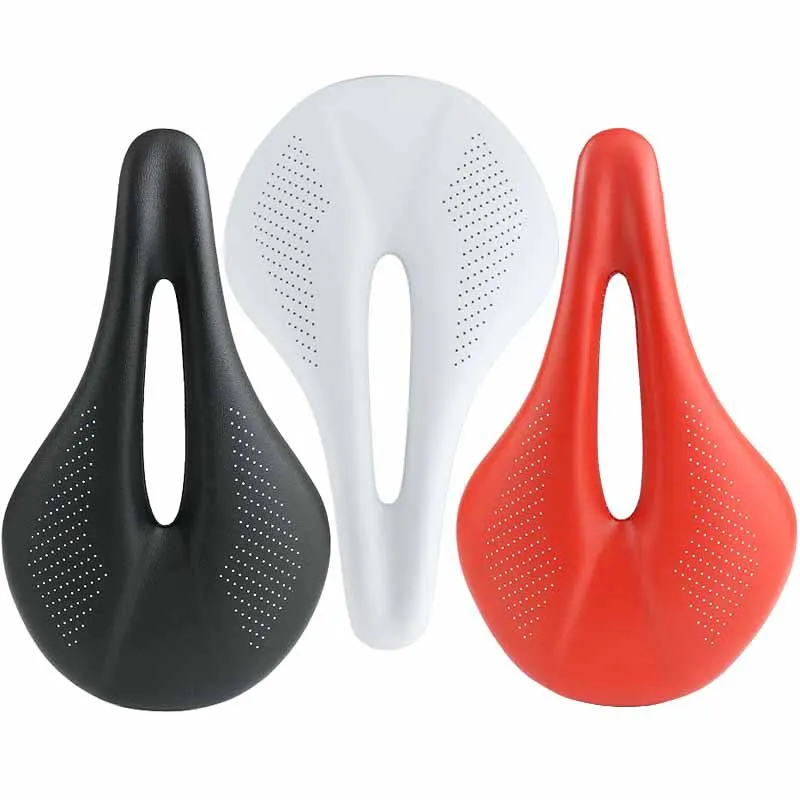New White Black Orange Carbon Fiber Bicycle Saddle
