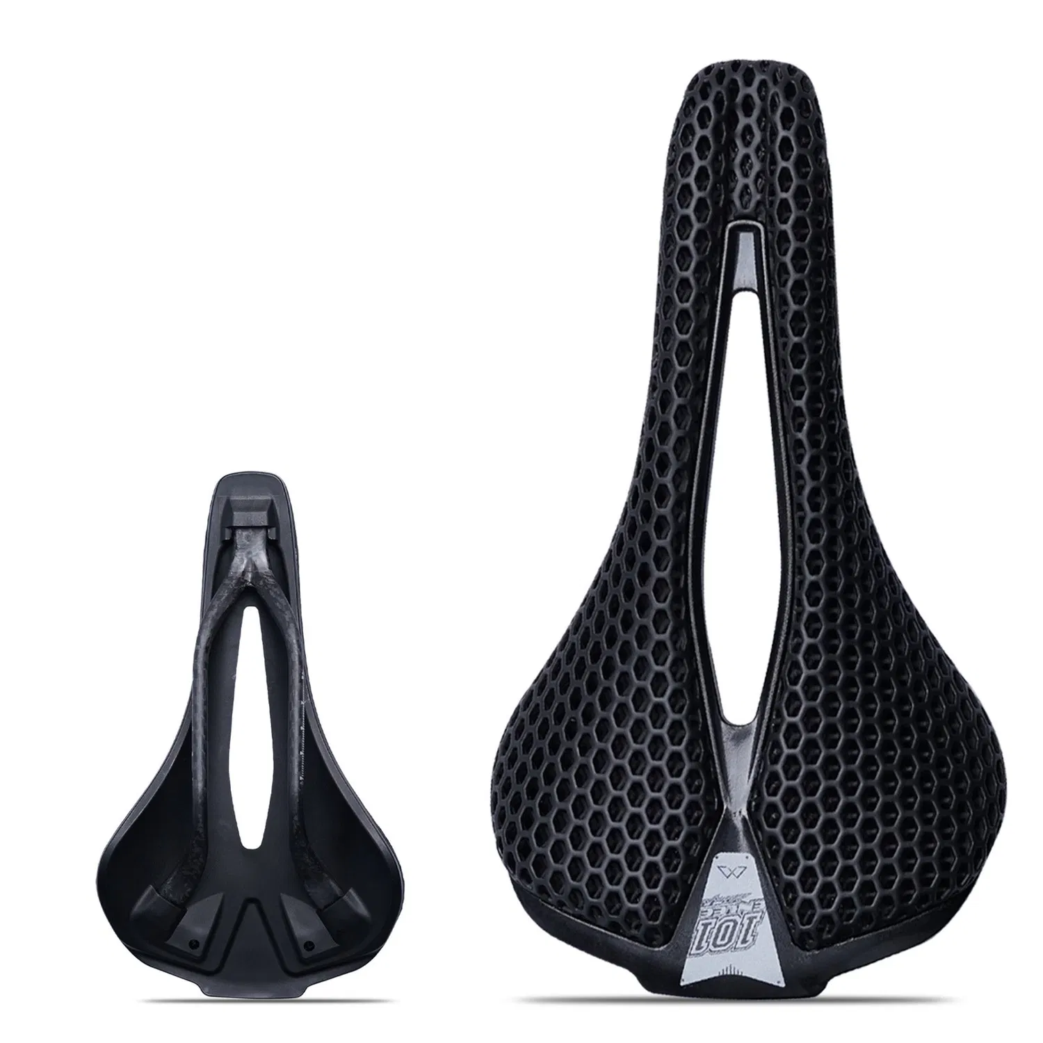 OEM 3D Technology Printed Nylon Carbon Fiber Road Mountain Bike Honeycomb Saddle