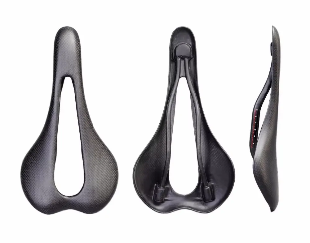 Road Bike Carbon Fiber Bicycle Saddle 3K Matte Lightweight Carbon Bike Saddle