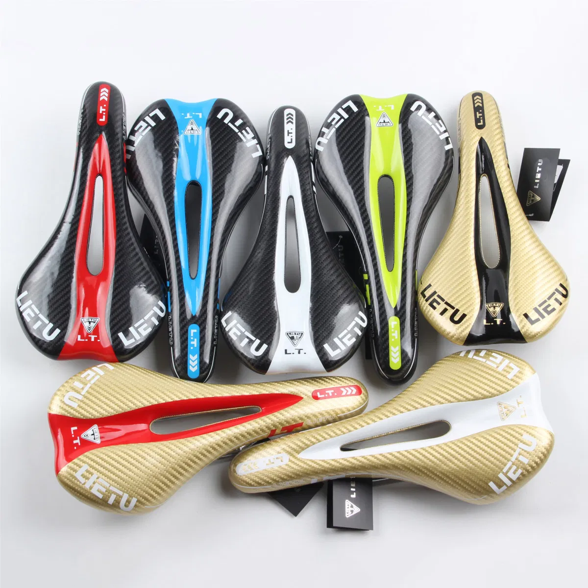 Wholesale Mountain Bike Carbon Fiber Textured Saddle